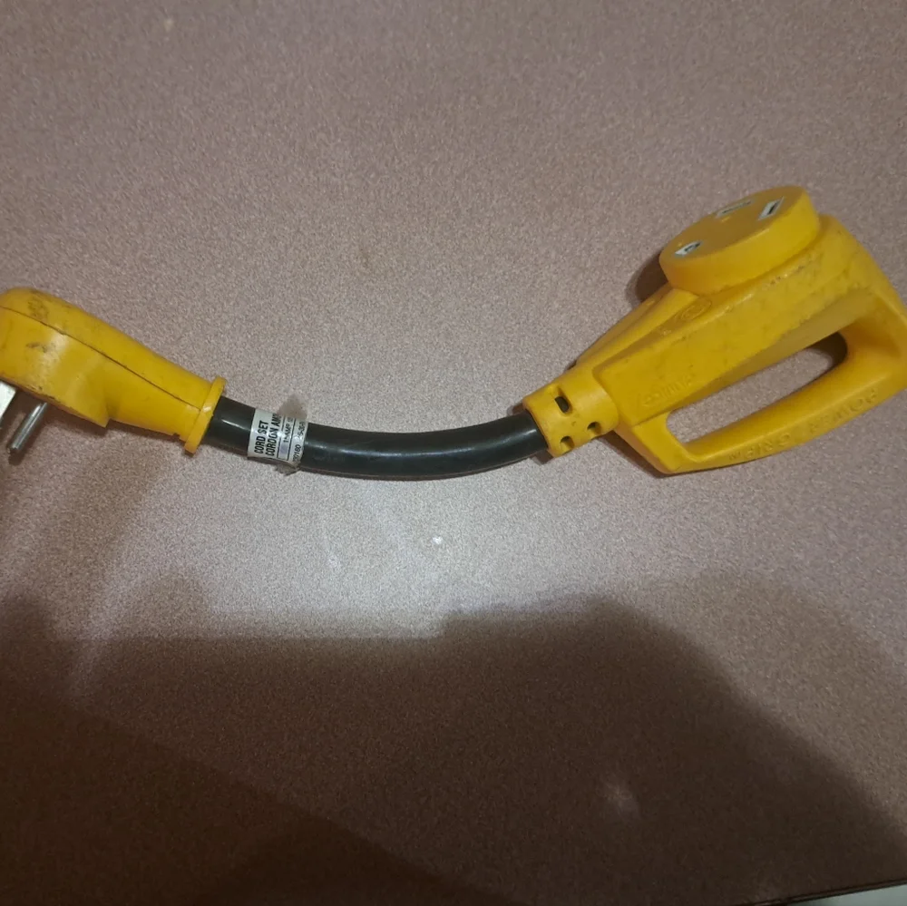 2 RV Trailer Dogbone Adapters (1) 30-50amp & (1) Dogbone adapter 15-30amp